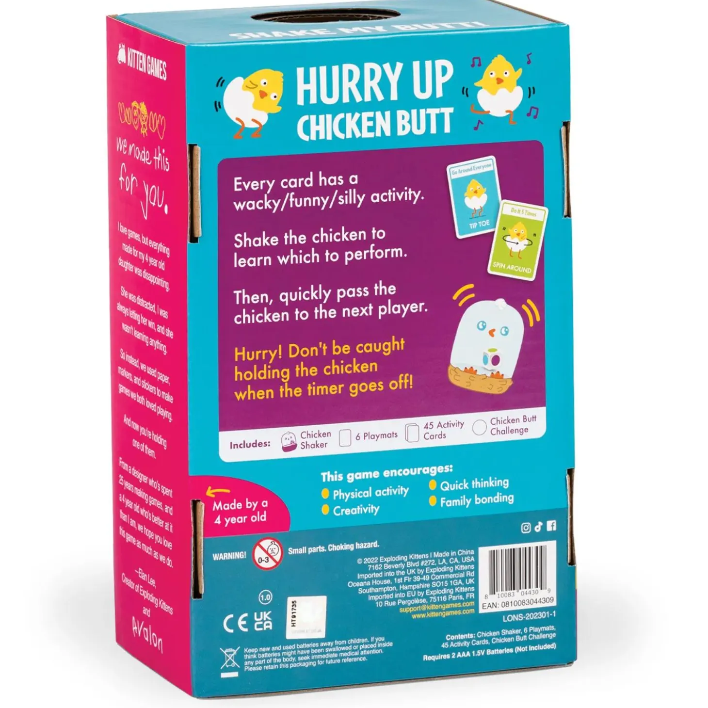 Hurry Up Chicken Butt - A Hot-Potato Style Game