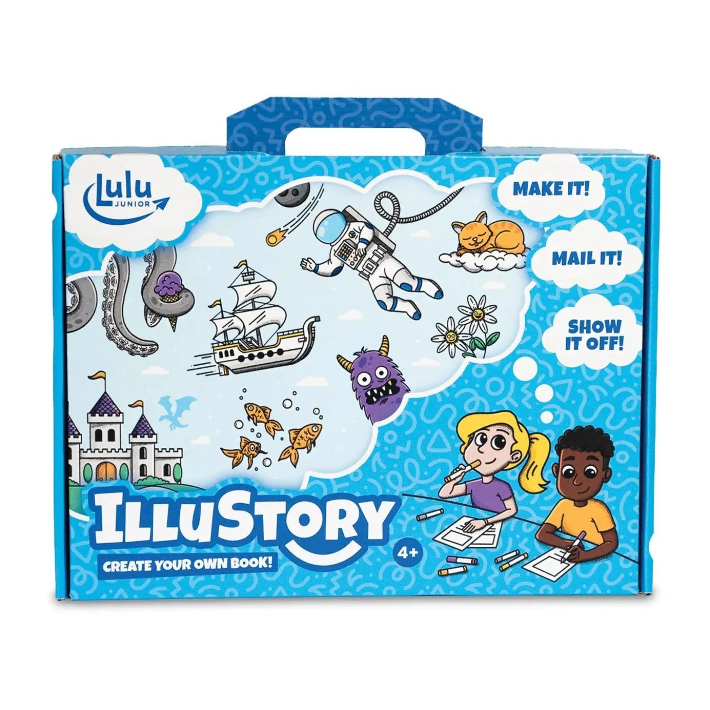 IlluStory Kids Create-Your-Own Hardcover Book Kit – Write & Illustrate Your Story