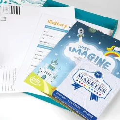 IlluStory Kids Create-Your-Own Hardcover Book Kit – Write & Illustrate Your Story