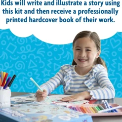 IlluStory Kids Create-Your-Own Hardcover Book Kit – Write & Illustrate Your Story