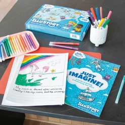 IlluStory Kids Create-Your-Own Hardcover Book Kit – Write & Illustrate Your Story