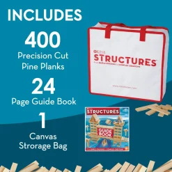 KEVA Structures: 400 Plank Set with FREE Bonus Planks