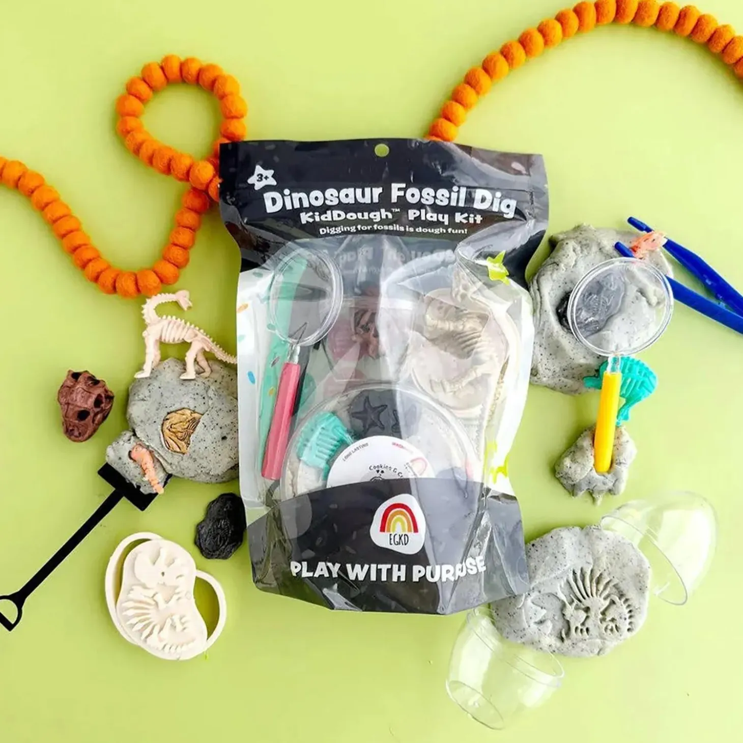 KidDough™ Scented Dough Play Kit: Dino Fossils