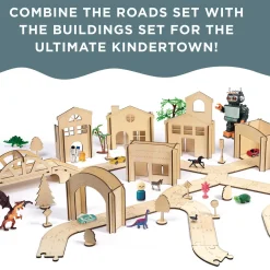 Kindertown Buildings Wooden Montessori Building Set