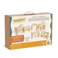 Kindertown Buildings Wooden Montessori Building Set