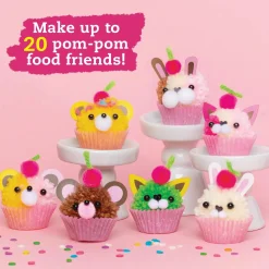 KLUTZ Mini Pom-Pom Food Animals Kit!