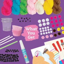 KLUTZ Mini Pom-Pom Food Animals Kit!