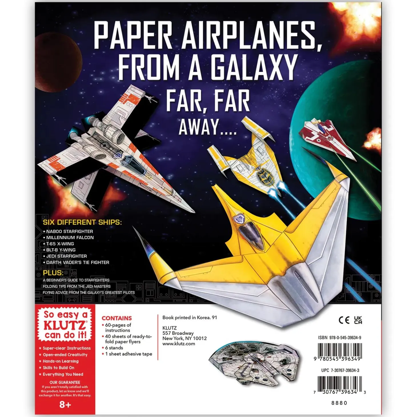 Klutz Star Wars Folded Flyers Paper Airplane Kit