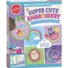 KLUTZ Super Cute Embroidery Book & Craft Kit
