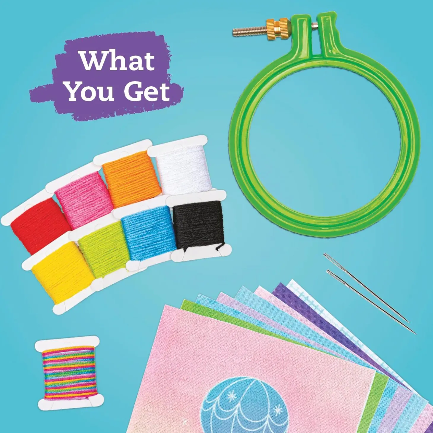 KLUTZ Super Cute Embroidery Book & Craft Kit
