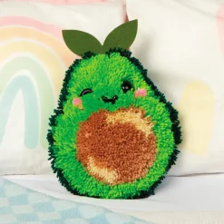 Latchkits Avocado Pillow Latch Hook Craft Kit