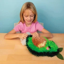 Latchkits Avocado Pillow Latch Hook Craft Kit