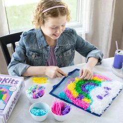 LatchKits Latch Hook Craft Kit: Rainbow