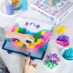 LatchKits Latch Hook Craft Kit: Rainbow