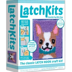 Latchkits Puppy Pillow Latch Hook Craft Kit