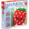 LatchKits: Strawberry Pillow Latch Hook Kit for Kids
