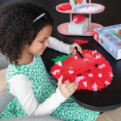 LatchKits: Strawberry Pillow Latch Hook Kit for Kids