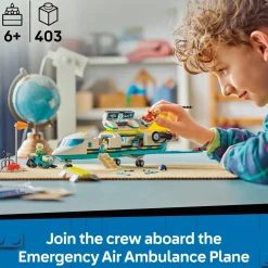 LEGO® City Emergency Air Ambulance Airplane Toy 60465