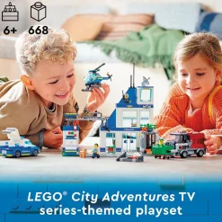 LEGO® City Police Station Truck Toy & Helicopter Set 60316
