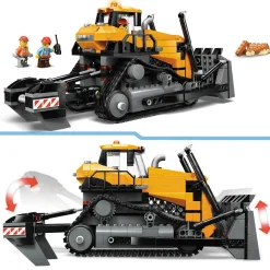 LEGO® City Yellow Bulldozer Construction Site 60466