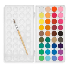 Lil’ Watercolor Paint Pods – 36 Washable Colors, Portable Travel Case