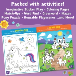 Magical Ponies & Fairy Friends Sticker Activity Books: Set of 2