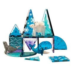 MAGNA-TILES® Arctic Animals 25-Piece Magnetic Construction Set, The ORIGINAL Magnetic Building Brand