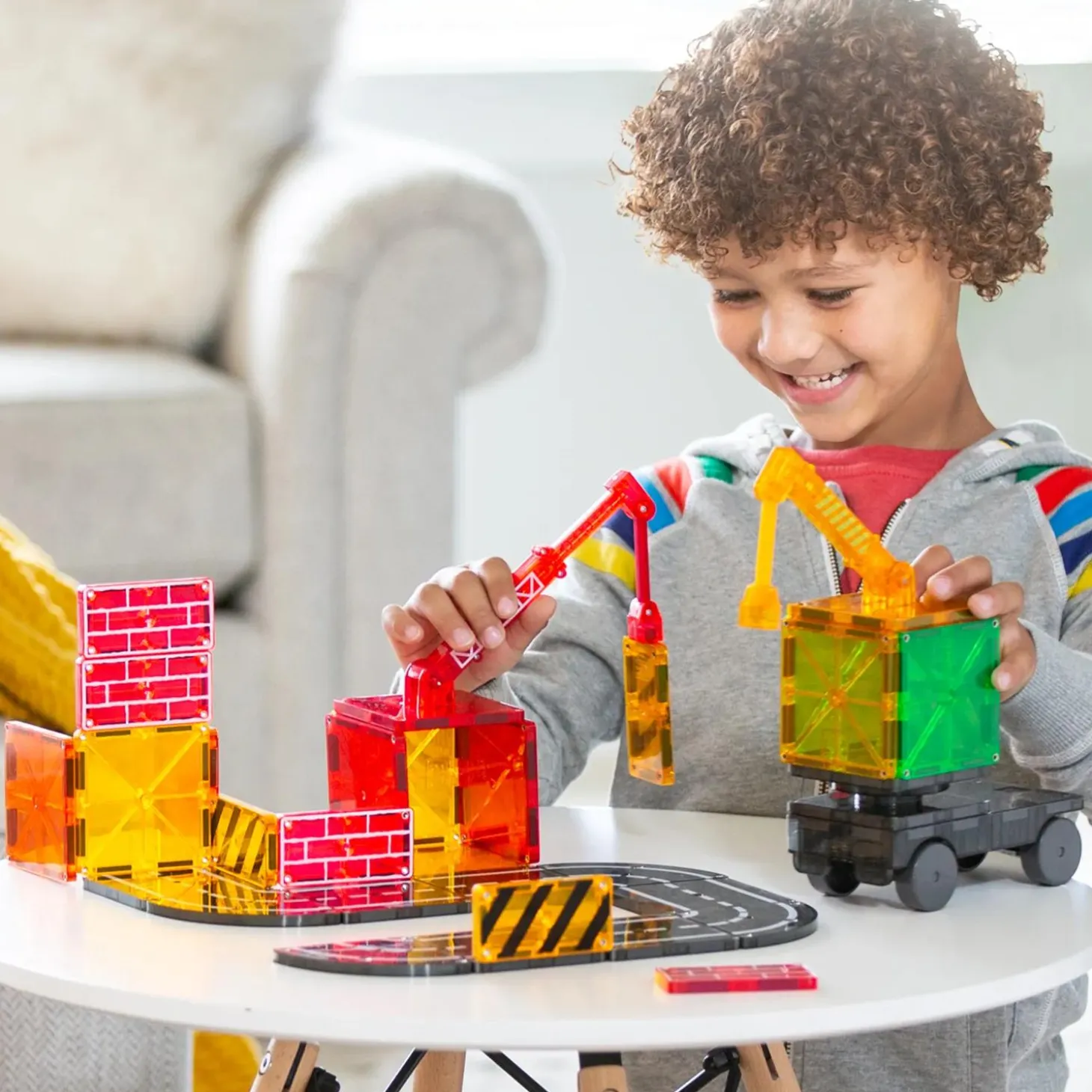 MAGNA-TILES® Builder 32-Piece Magnetic Construction Set, The ORIGINAL Magnetic Building Brand
