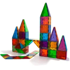 MAGNA-TILES® Classic 100-Piece Magnetic Construction Set with FREE Storage Bin