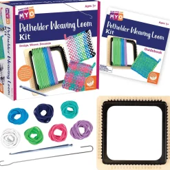 Make Your Own Potholder Weaving Loom Kit & Loops Refill Kit Set of 2