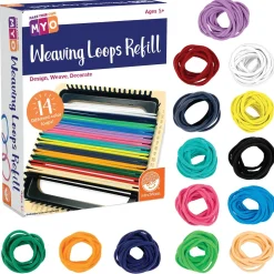 Make Your Own Potholder Weaving Loom Kit & Loops Refill Kit Set of 2