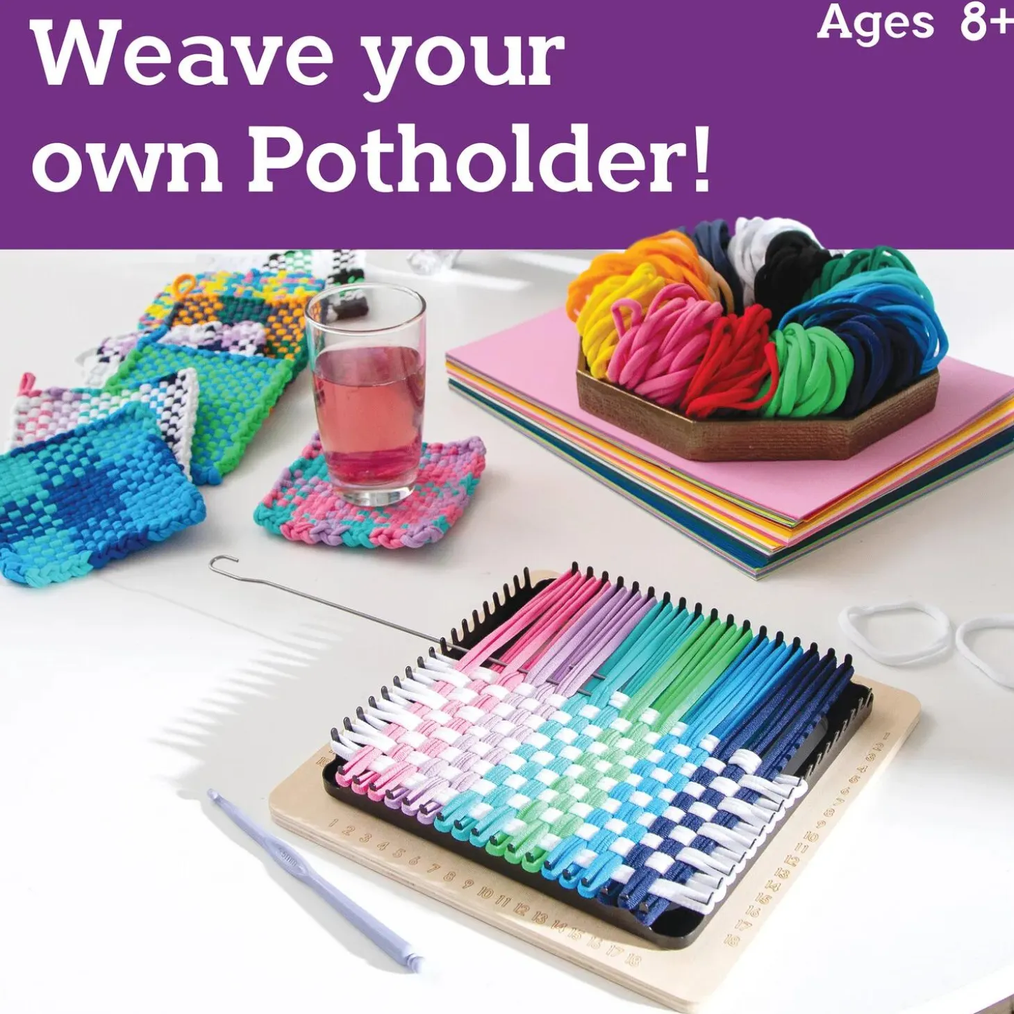 Make Your Own Potholder Weaving Loom Kit