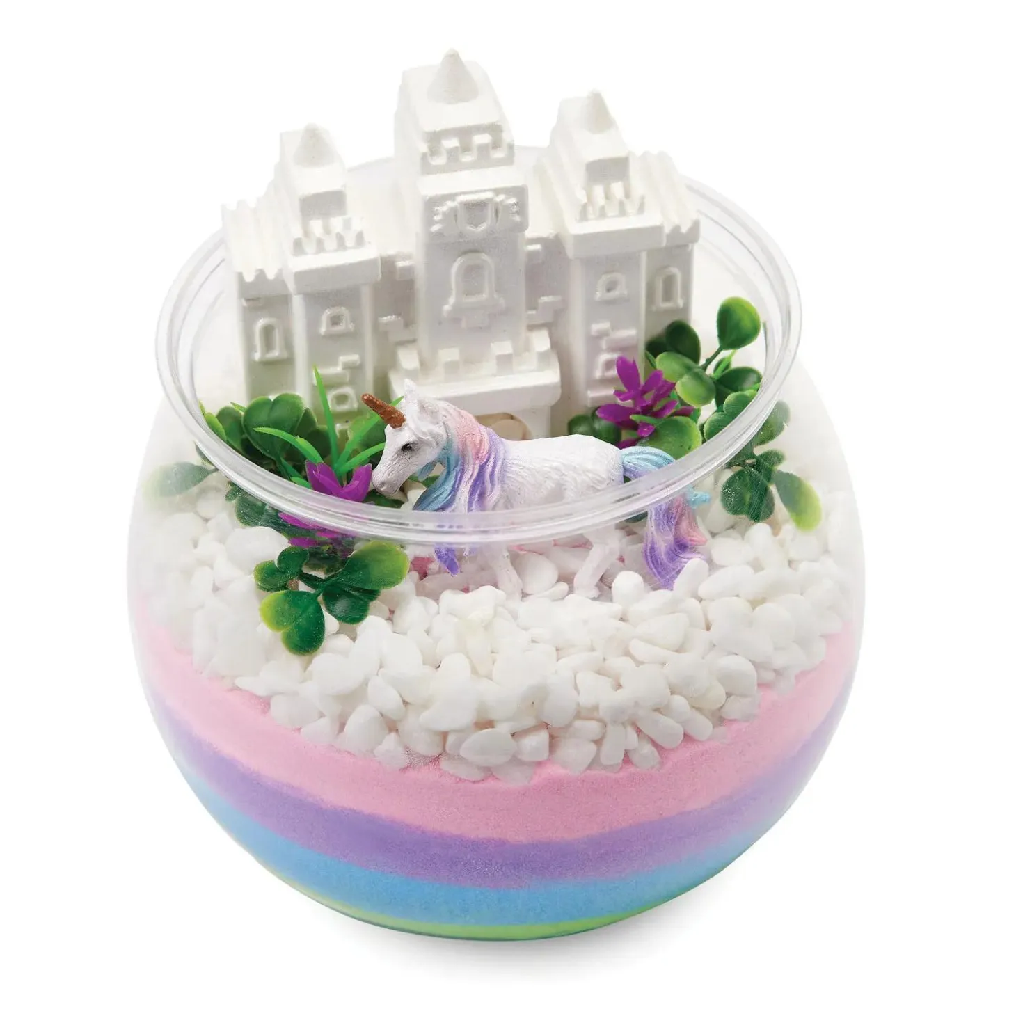 Make Your Own Unicorn Kingdom Craft Kit for Kids, DIY Unicorn Sand Art Terrarium