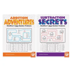 Math Adventures Addition and Subtraction: Set of 2 + FREE Colored Pencils