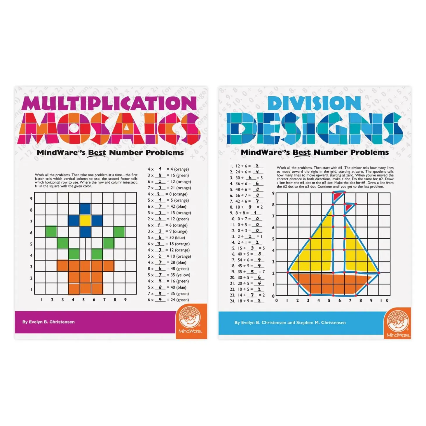 Math Mosaics Multiplication and Division: Set of 2