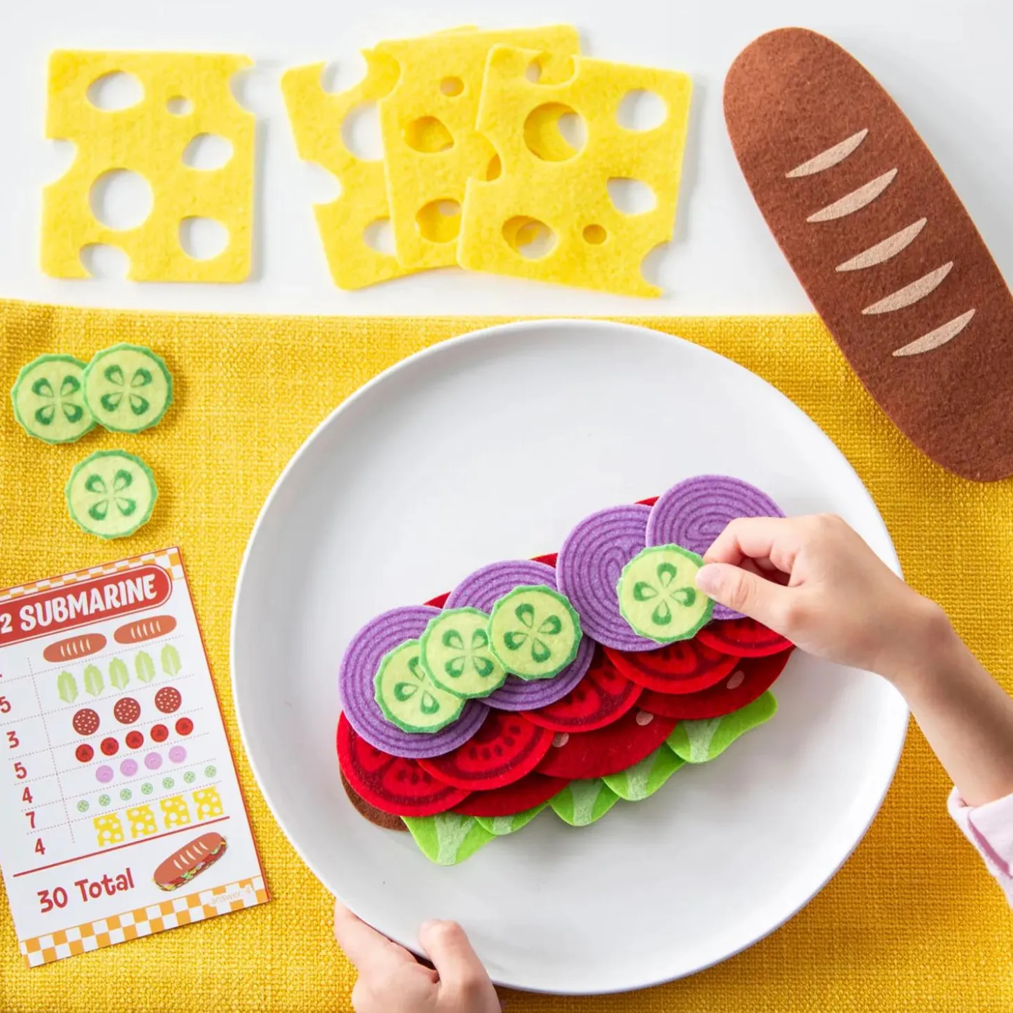 Math Sandwich Peaceable Kingdom Preschool Math Game
