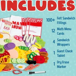 Math Sandwich Peaceable Kingdom Preschool Math Game