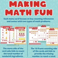 Math Sandwich Peaceable Kingdom Preschool Math Game
