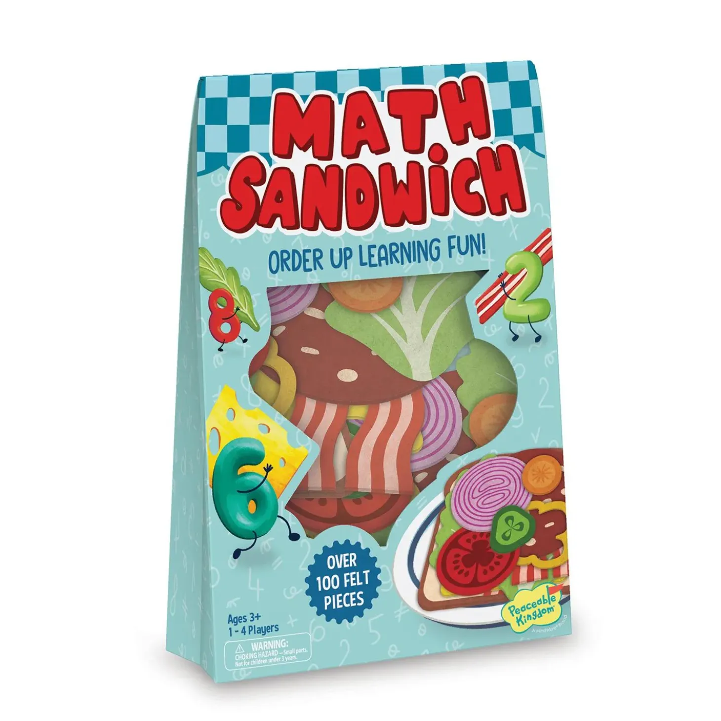 Math Sandwich Peaceable Kingdom Preschool Math Game