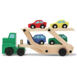 Melissa & Doug Car Carrier Truck & Cars Wooden Toy Set