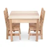 Melissa & Doug Wooden Table & Chairs - Natural