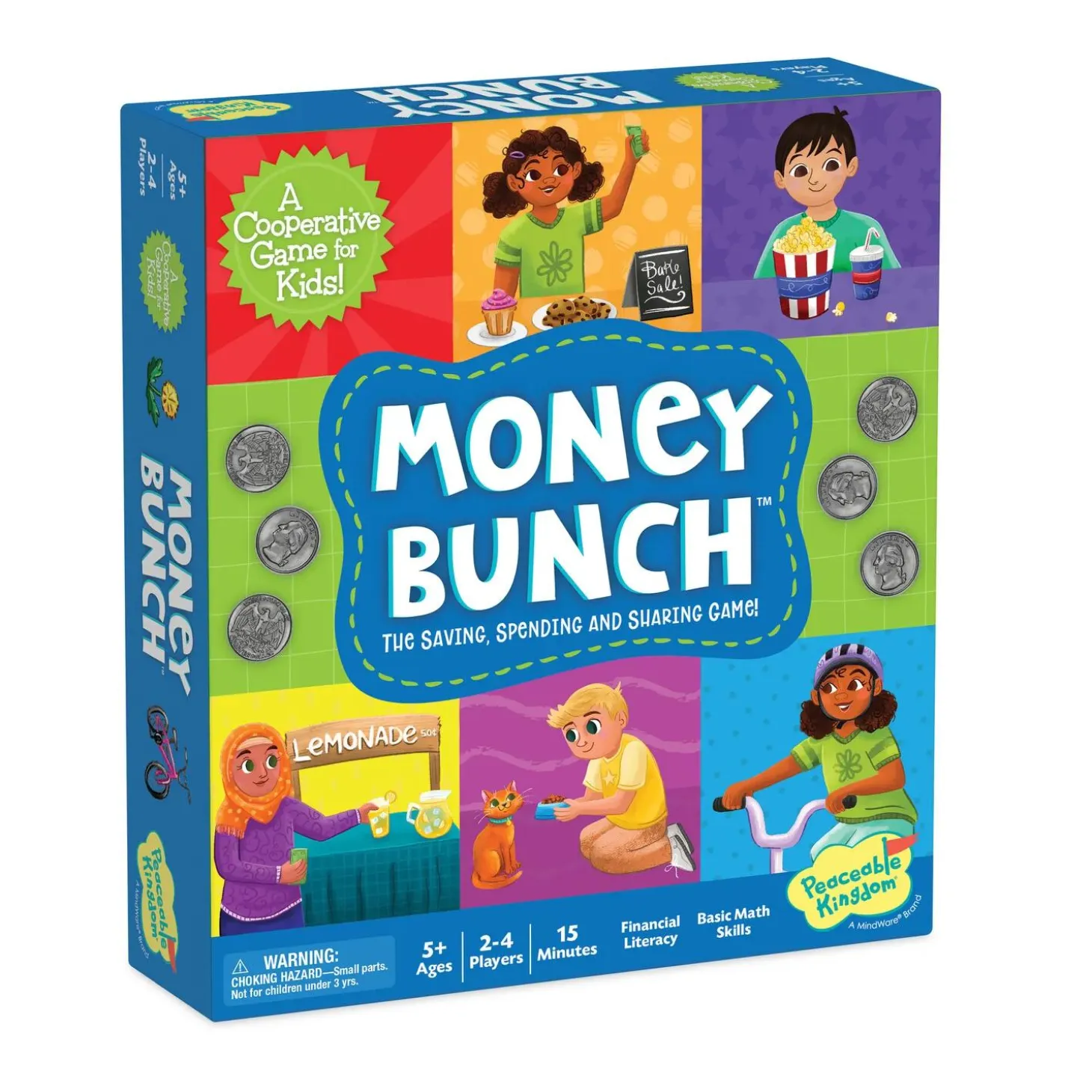 Money Bunch: Save, Spend, Share Peaceable Kingdom Cooperative Board Game
