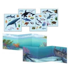 Ocean Animals Reusable Sticker Tote