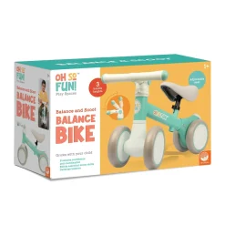 Oh So Fun! Balance and Scoot Balance Bike for Toddlers, Adjustable Ride On Training Bike