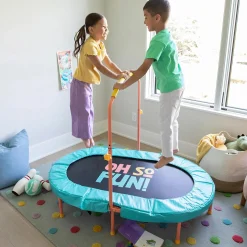 Oh So Fun! Indoor Double Trampoline for Kids
