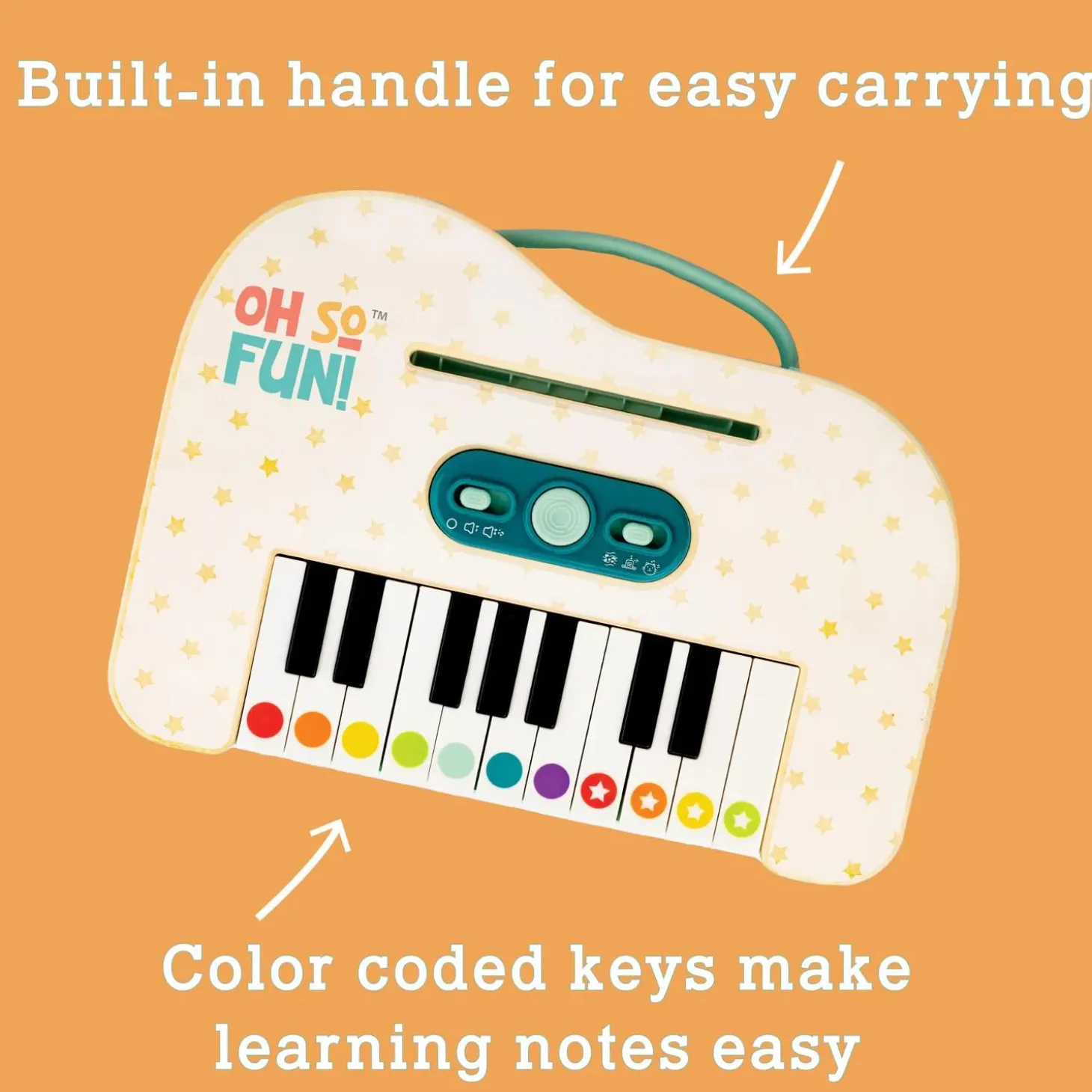 Oh So Fun! Take-Along Toddler Piano Toy