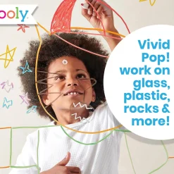 OOLY Vivid Pop! Water-Based Paint Markers – Classic Colors 8-Pack