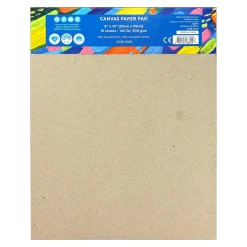 Paintology Canvas Paper Pad – 15 Heavy-Weight Canvas Sheets, 8″ × 10