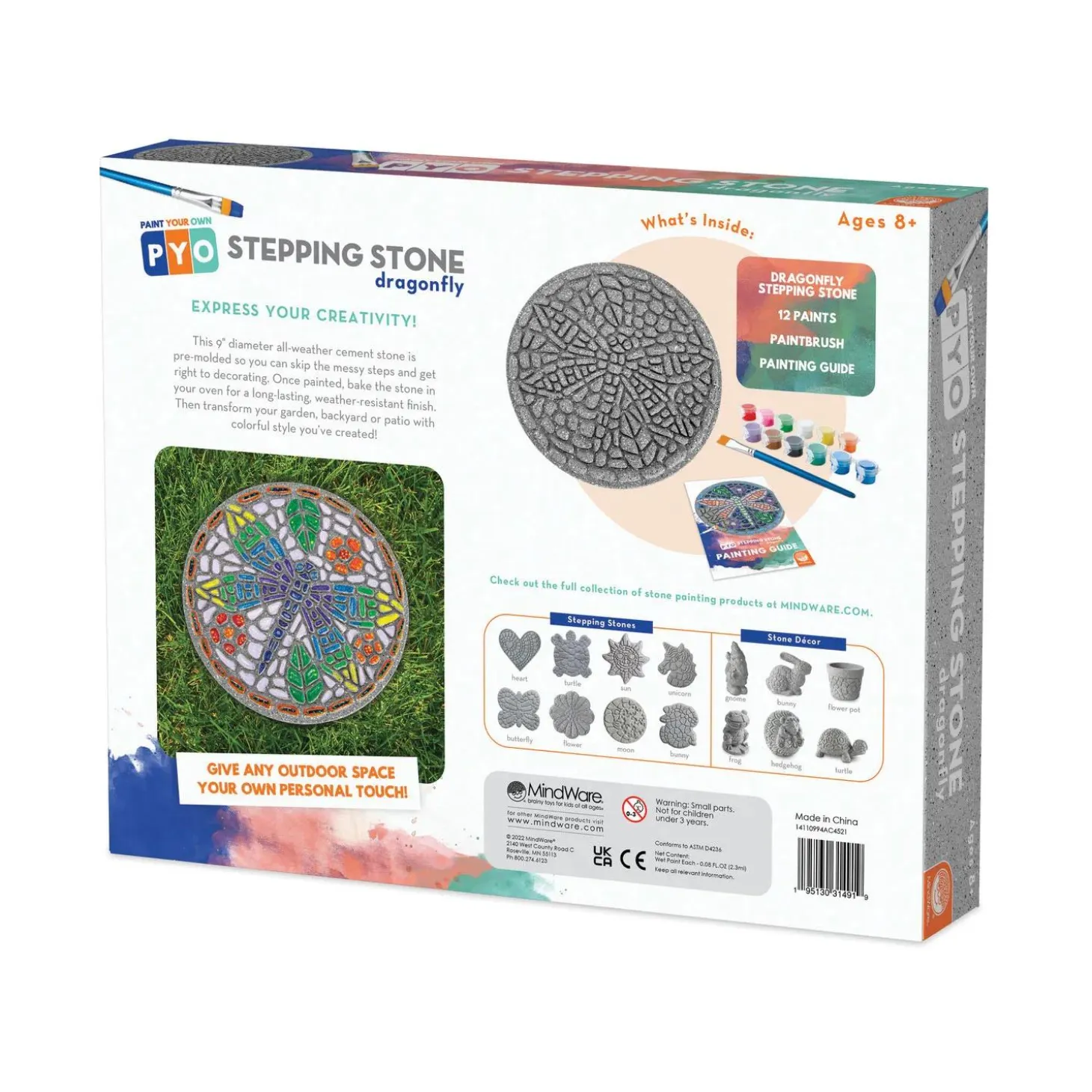 Paint Your Own Stepping Stone: Dragonfly