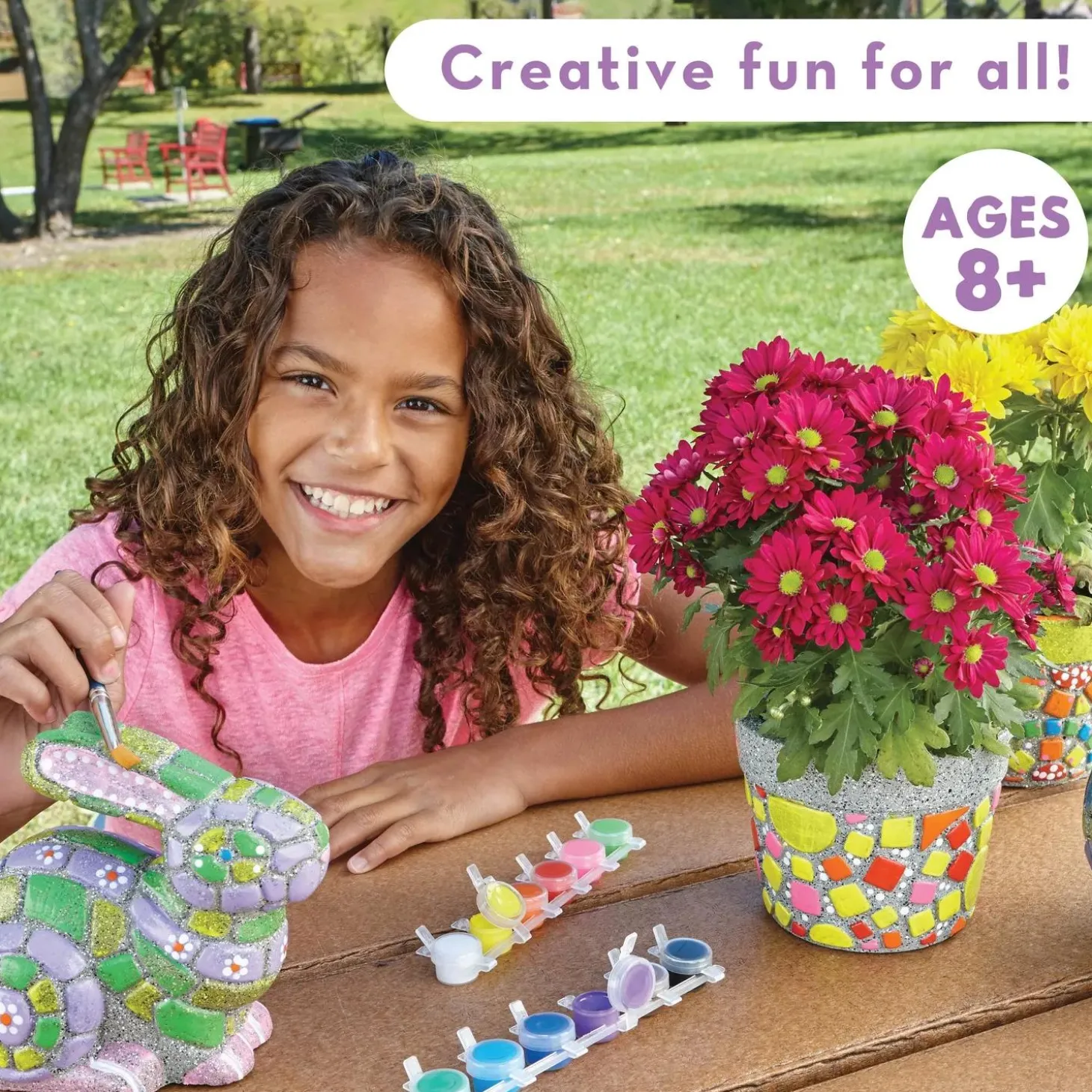 Paint Your Own Stone: Mosaic Bunny